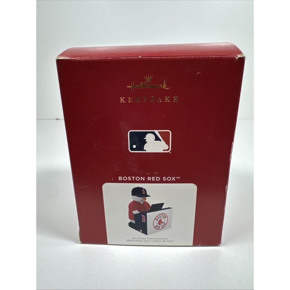2021 Hallmark Ornament - BOSTON RED SOX Snowman Playing Organ  NO BOX